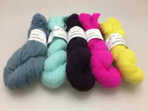 10 skeins of assorted colors