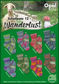 Opal Sock yarn Schafpate 12 - Wanderlust - 4-ply