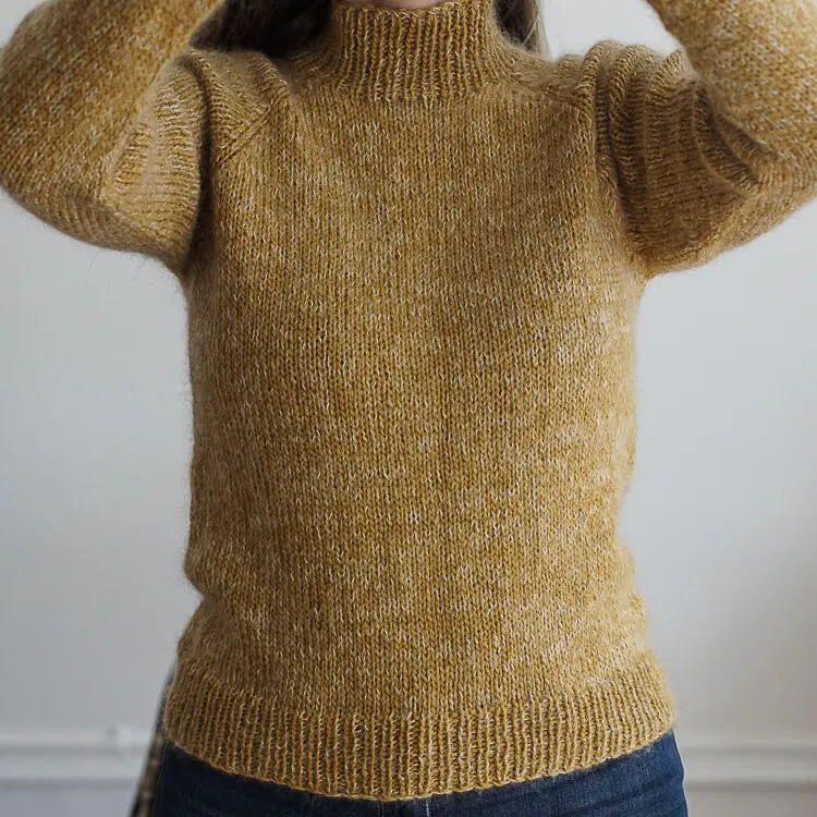 Strik- Vendbar raglansweater– køb opskriften som download