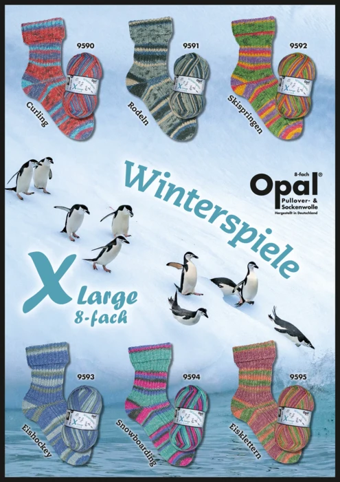 Opal sock yarn Winterspiele X-Large 8tr