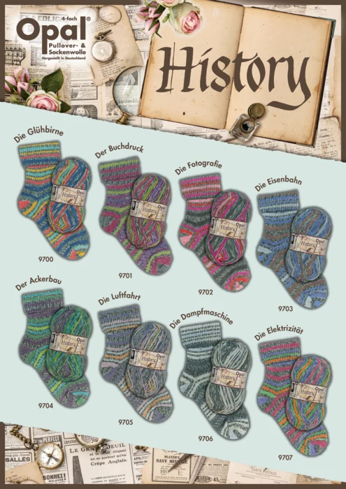Opal Sock yarn History - 4-ply