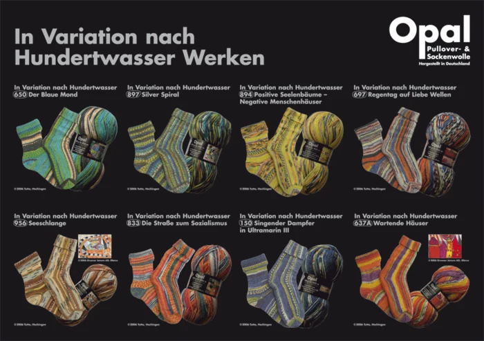 Opal Sock yarn Hundertwasser I